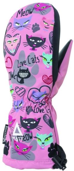 Dětské rukavice MATT 3217 Love Cats Tootex Mittens Pink