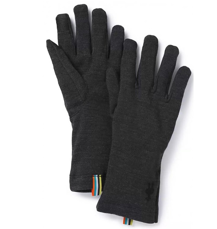 Rukavice Smartwool Merino 250 Glove charcoal heather XS