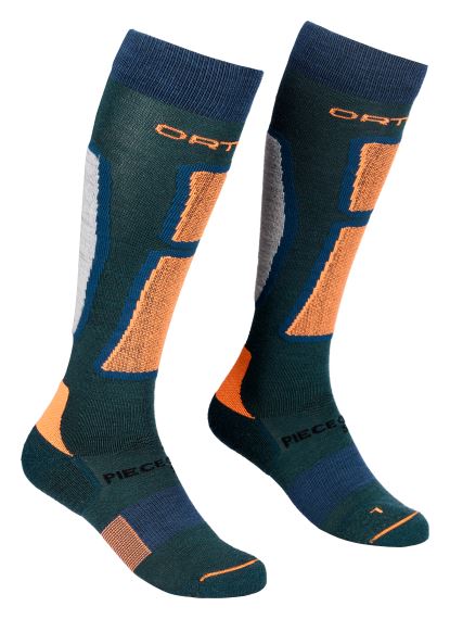 Pánské ponožky ORTOVOX Ski Rock'n'Wool Long Pacific green