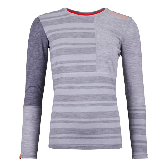 Dámské funkční tričko Ortovox W's 185 Rock'n'Wool Long Sleeve Grey Blend