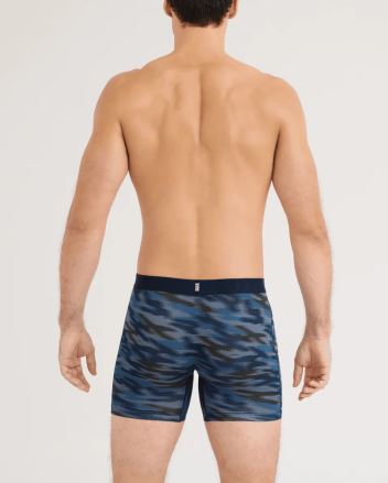 Pánské boxerky SAXX DropTemp Cooling Cotton Boxer Brief swift camo-dark ink (2)