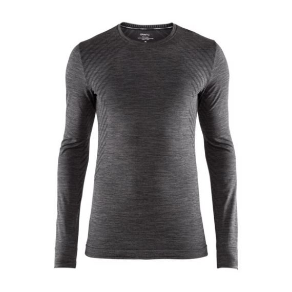 Pánské funkční tričko s dlouhým rukávem CRAFT Fuseknit Comfort LS tmavě šedá