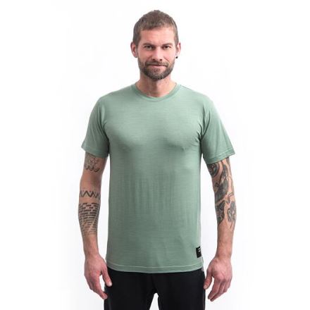Pánské triko kr.rukáv Sensor MERINO CORDURA basil green (1)