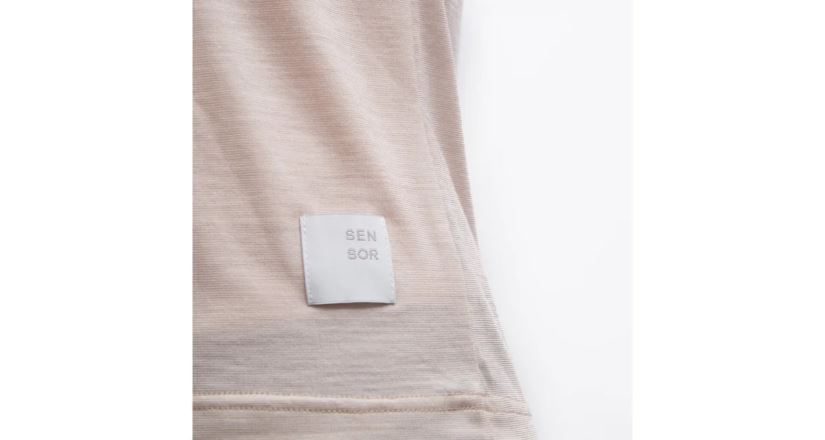 Tričko Sensor Merino Lite dámské bez rukávu mottled beige (3)