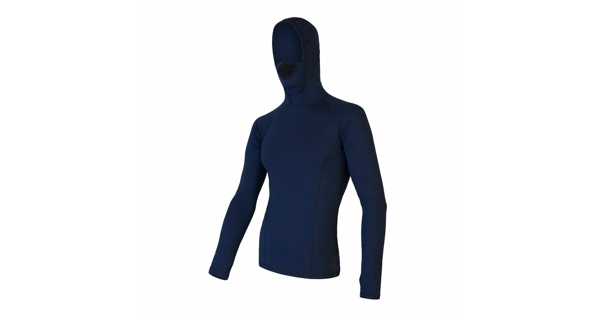 Pánské funkční triko SENSOR Merino DF dl.rukáv s kapucí deep blue XL