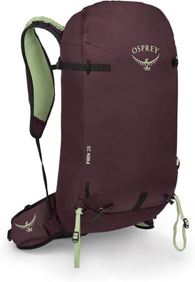 Skialpový batoh Osprey Firn 28L elderberry purple/pepprmnt grn