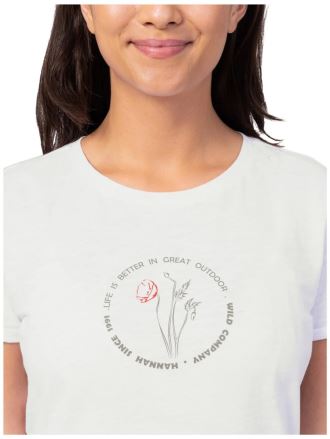 Dámské tričko Hannah Selia II bright white (red) (7)