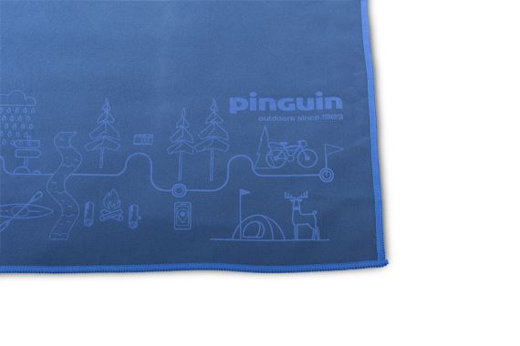 Rychleschnoucí ručník Pinguin Micro Towel Map blue