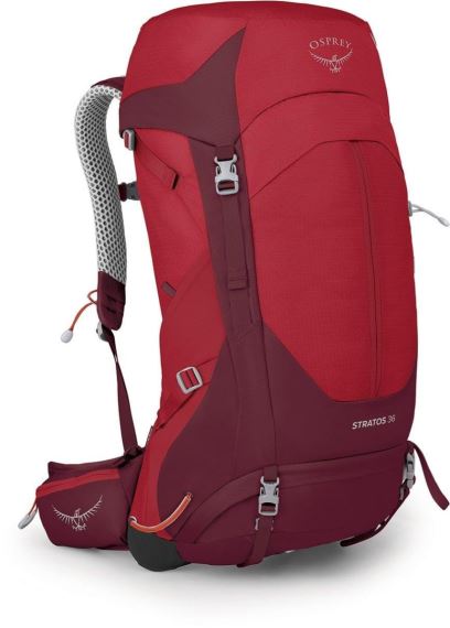 Turistický batoh Osprey Stratos 36L poinsettia red