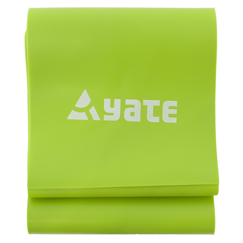 Cvičební pás YATE Fit Band 200 x 12 cm tuhý, zelená