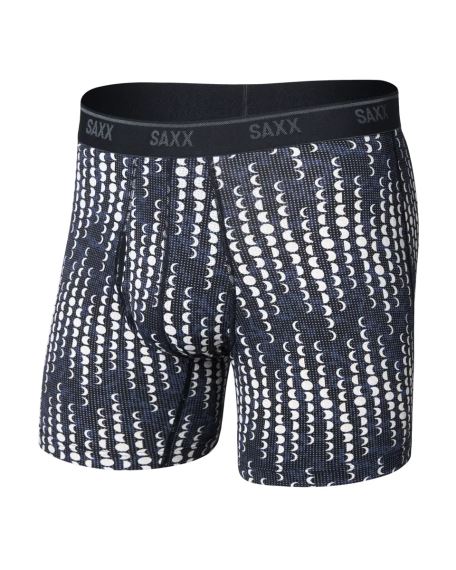 Pánské boxerky SAXX Quest Quick-Dry Mesh Boxer Brief moonrise-black