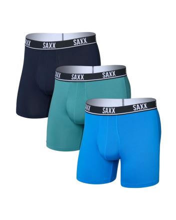 Pánské boxerky SAXX Essential Performance Mesh (3 Pack) blue/teal/maritime
