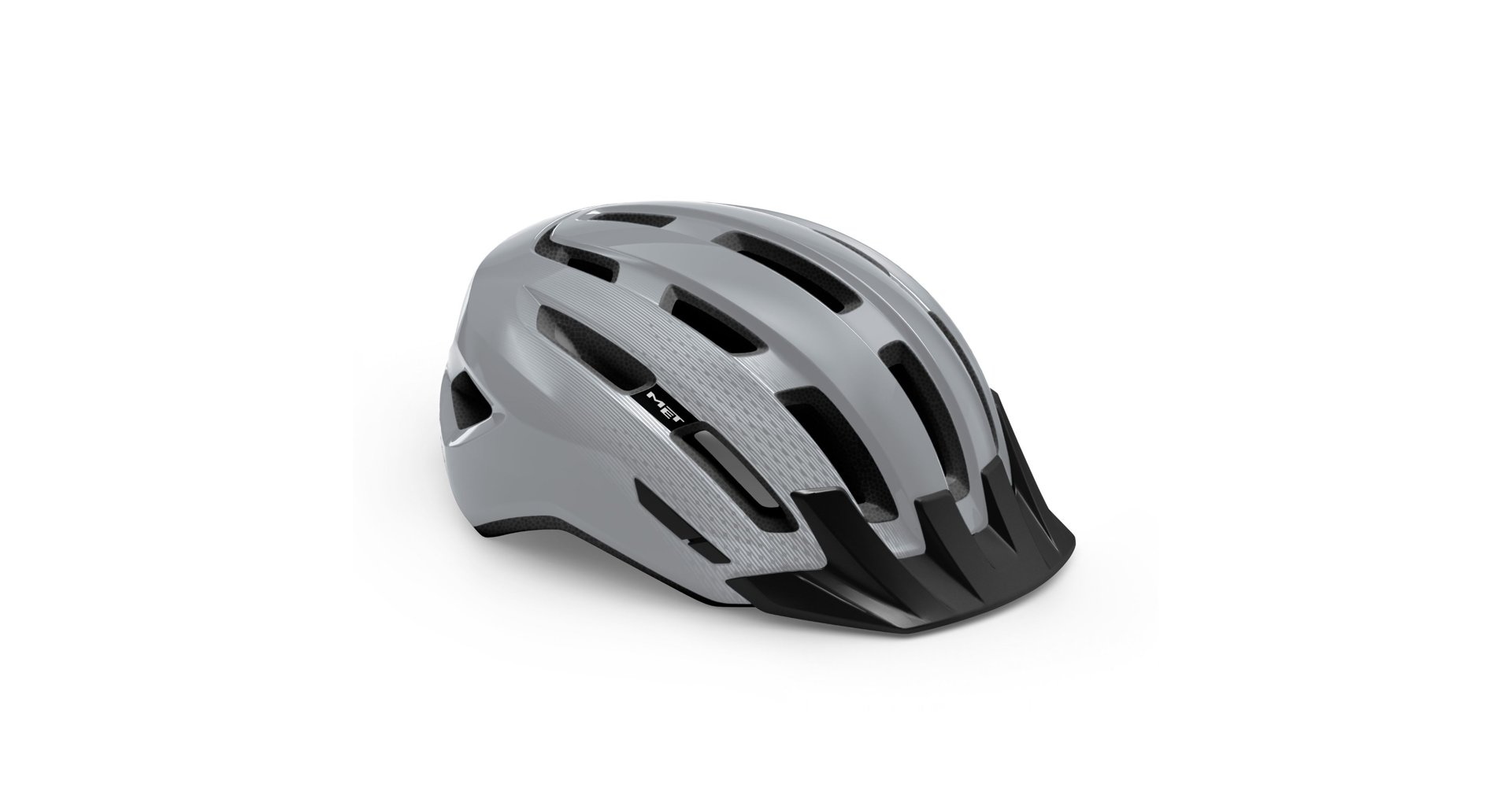 Cyklistická helma MET Downtown šedá lesklá M-L(58-61)