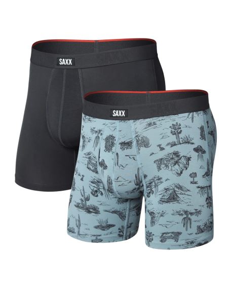 Pánské boxerky SAXX Vibe Xtra Soft Comfort (2 Pack) desert daydream/faded black