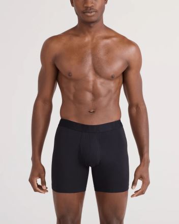 Pánské boxerky SAXX DropTemp Cooling Cotton Boxer Brief black (1)