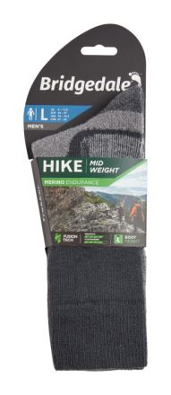 Ponožky Bridgedale Hike Midweight Boot Merino Performance gunmetal/866 (2)