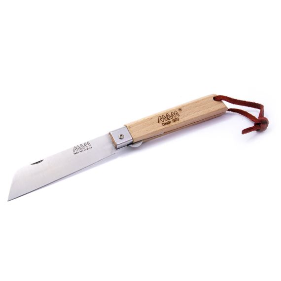 Zavírací nůž s pojistkou a poutkem MAM Operario 2043 8,8 cm buk