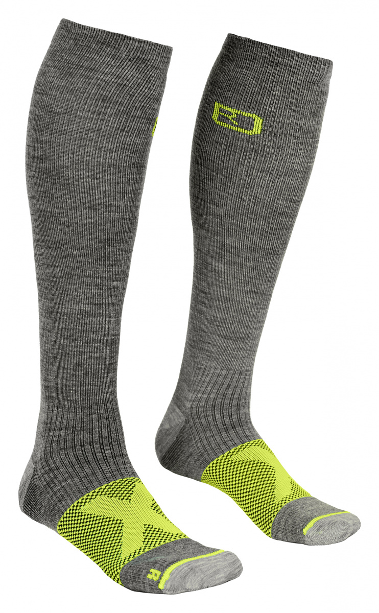 Pánské ponožky Ortovox Tour Compression Socks grey blend 39-41 EU