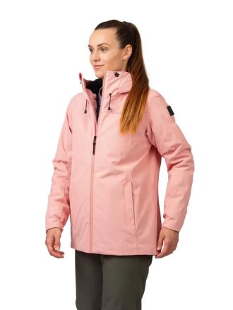 Bunda Hannah PEPPER coral pink 38 na modelce zepředu s mírným natočením. (5)