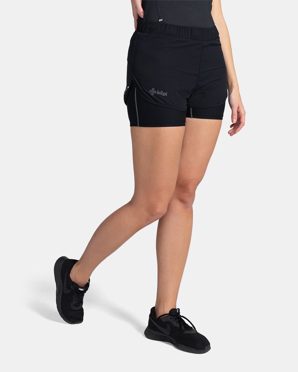 Dámské běžecké šortky Kilpi Bergen-W Black XL