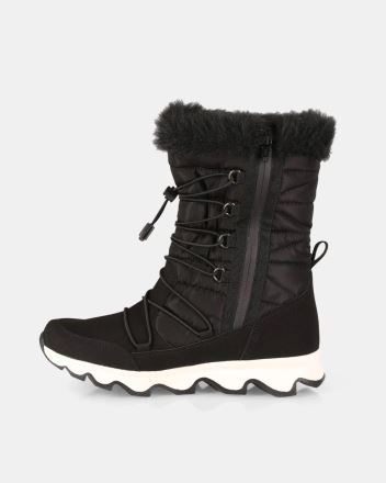 Pohled z boku na Dámské zimní boty Kilpi FROZEN HIGH WP-W černá. (4)