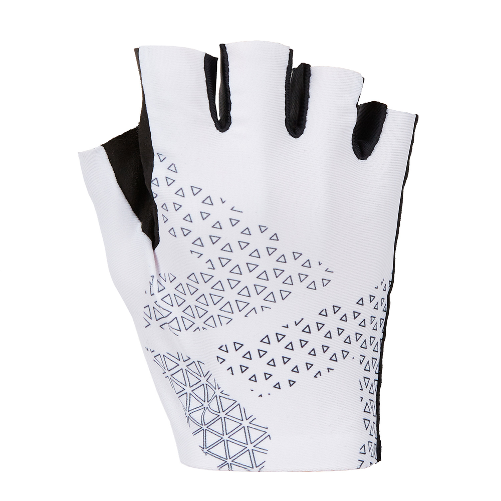 Unisex cyklistické rukavice Silvini Sarca White black L