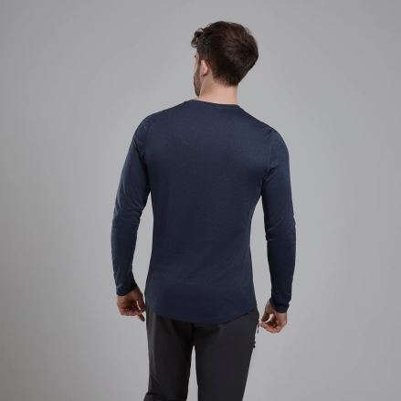 Pánské funkční triko Montane Dart Long Sleeve T-Shirt eclipse blue (2)