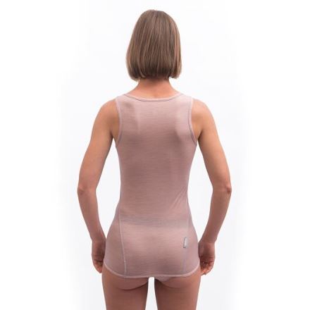 Sensor Merino Air dámské triko bez rukávu dusty pink (2)
