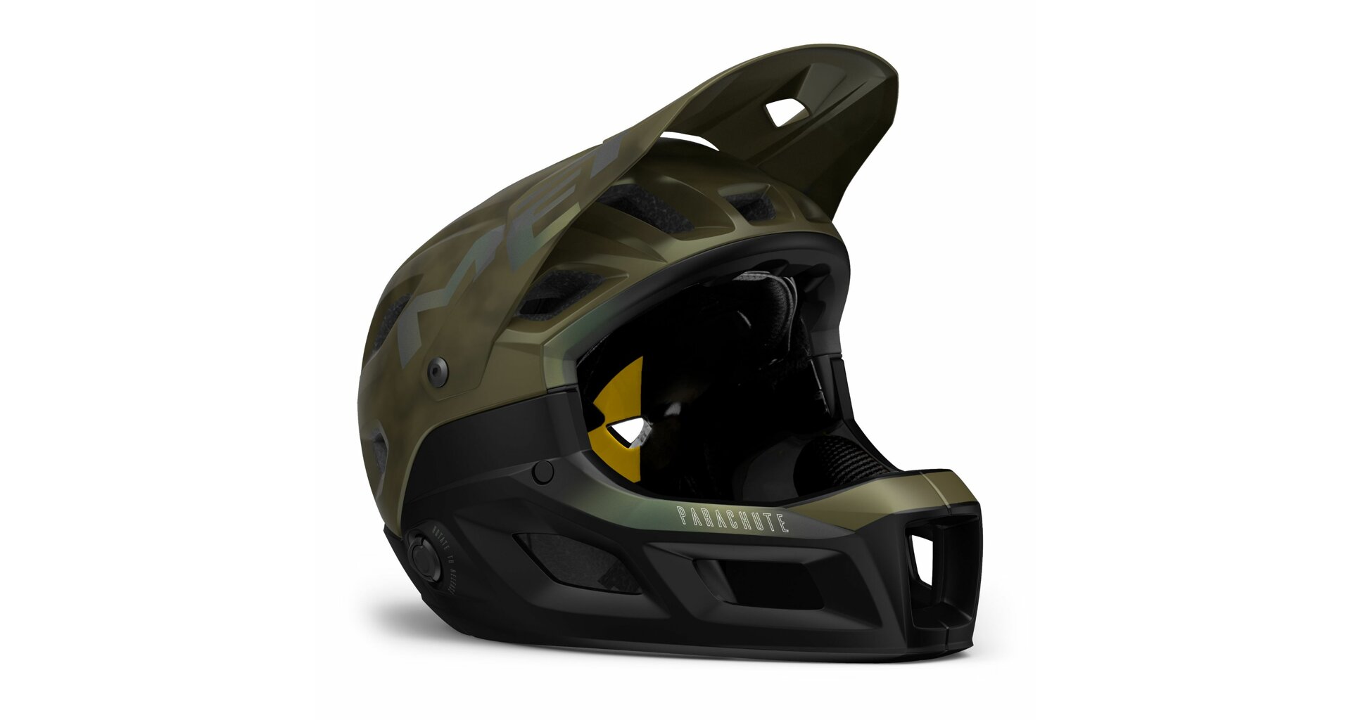 MTB full-face helma MET Parachute MCR MIPS kiwi iridescent matná M(56-58)