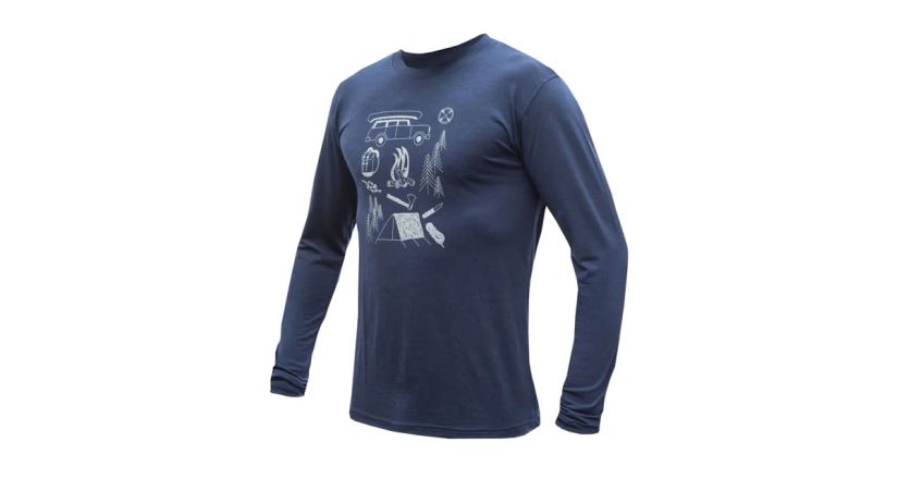 Tričko Sensor Merino Active Outside deep blue