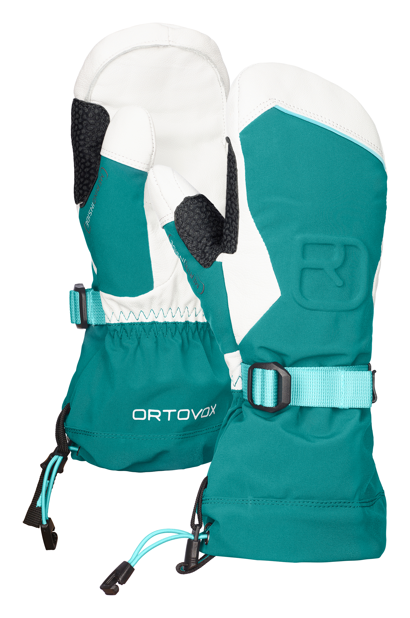 Dámské rukavice ORTOVOX Merino Freeride Mitten Pacific green S