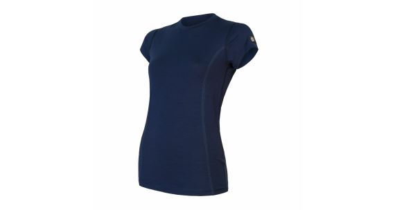 Dámské triko Sensor Merino Active kr. rukáv deep blue