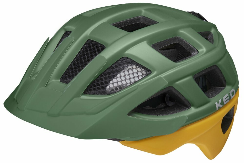 Juniorská cyklistická přilba KED Kailu Green yellow matt 53-59cm