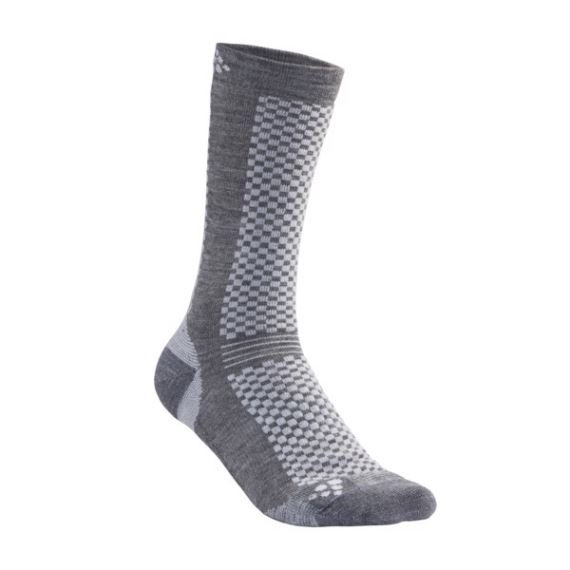 Teplé vyšší ponožky CRAFT Warm 2-pack šedá