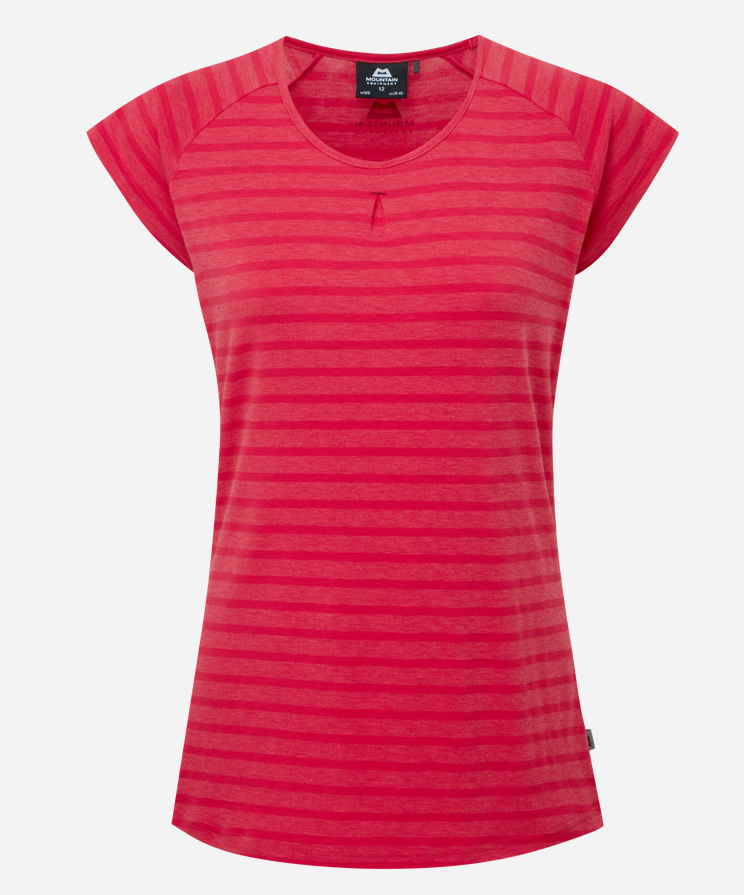 Dámské tričko Mountain Equipment W´s Equinox Tee virtual pink stripe XS