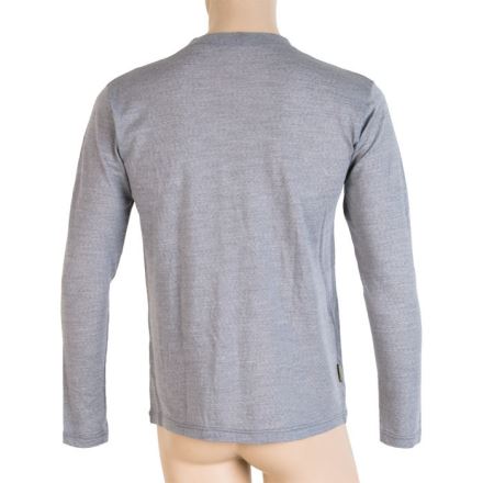 Pánské funkční tričko s dlouhým rukávem a potiskem SENSOR Merino Active PT Compass šedá (1)