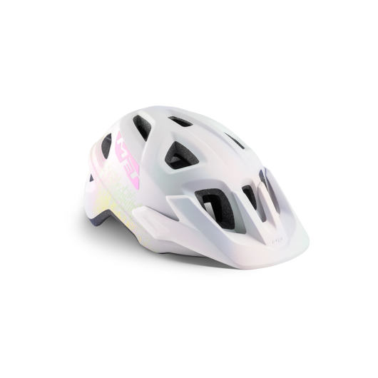 Dětská cyklistická helma MET Eldar textura bílá matná(52-57)