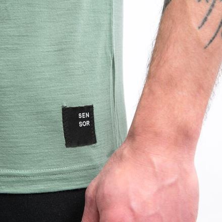 Pánské triko kr.rukáv Sensor MERINO CORDURA basil green (2)