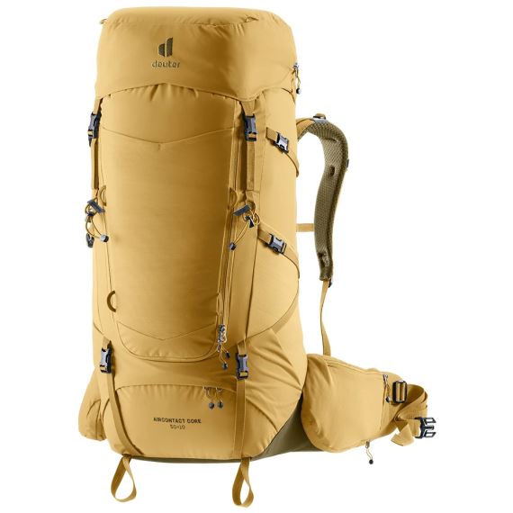 Turistický batoh Deuter Aircontact Core 50+10 savanna-nori