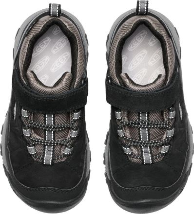 Dětská nepromokavá bota Keen Targhee IV Low WP Children black/steel grey (5)