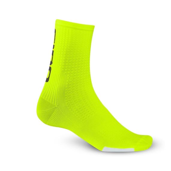 Cyklistické ponožky Giro HRC Team hi yellow/black