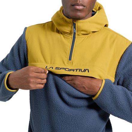 Pánská mikina La Sportiva Guidance Sherpa Hoody chalk/night sky (4)
