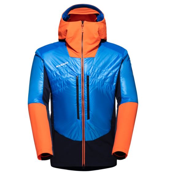 Pánská větruodolná bunda Mammut Eisfeld SO Hybrid Hooded Jacket Men azurit-night