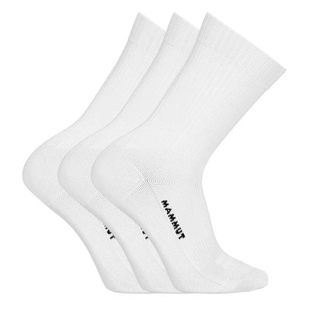 Pánské ponožky Mammut Everyday Crew Socks 3 Pack white-black 36-38