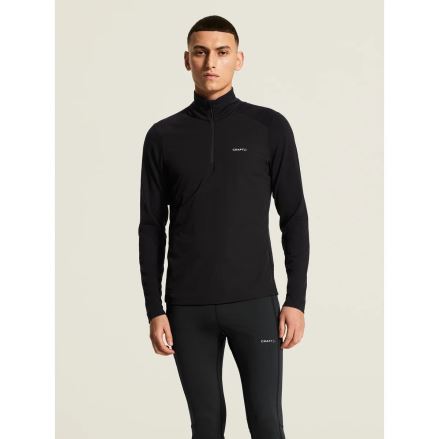 Pánské triko Craft Wool Wind HZ LS black (5)