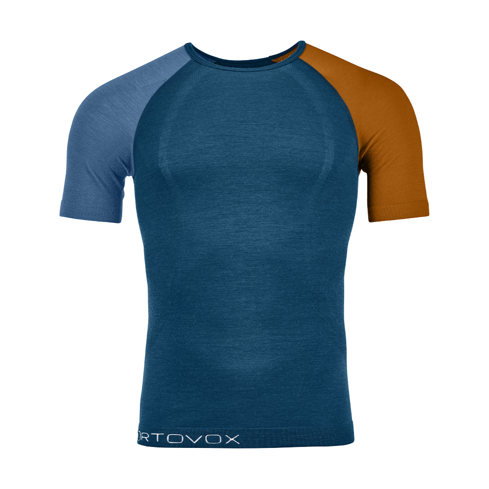 Pánské funkční triko Ortovox 120 Competition Light Short Sleeve Petrol blue S