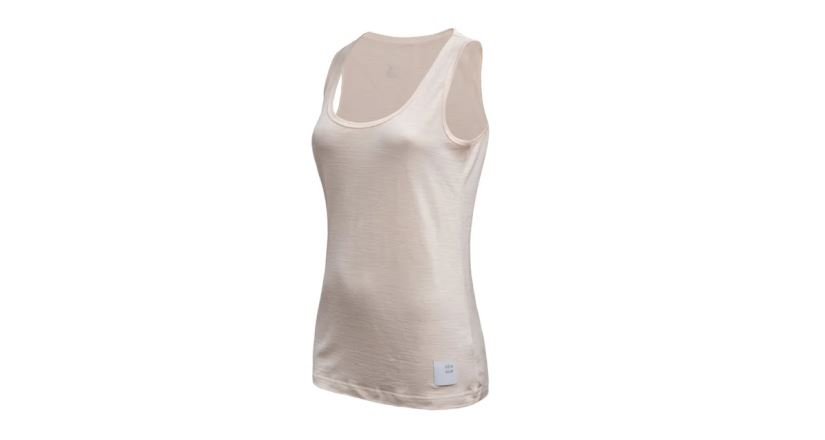 Tričko Sensor Merino Lite dámské bez rukávu mottled beige