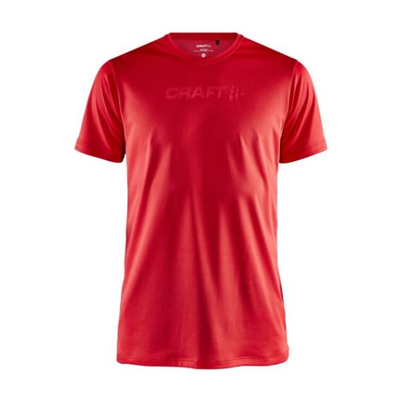 Pánské funkční tričko s krátkým rukávem CRAFT CORE Essence Mesh SS červená