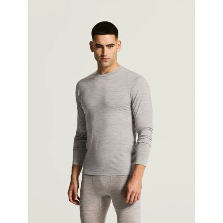 Pánské termotriko Craft Wool 95 LS grey melange (5)