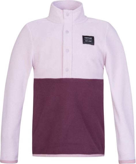 Dětská fleece mikina Hannah Mint JR violet ice/fig